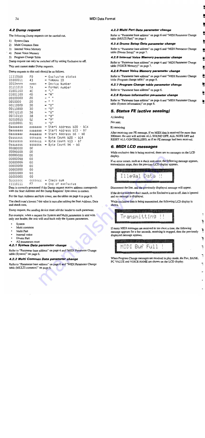 Yamaha TG100 Handledning Download Page 92