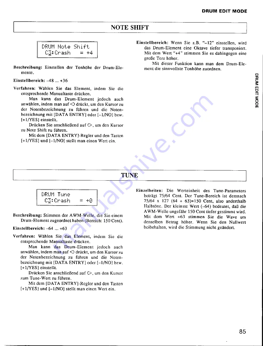 Yamaha TG55 Bedienungsanleitung Download Page 89