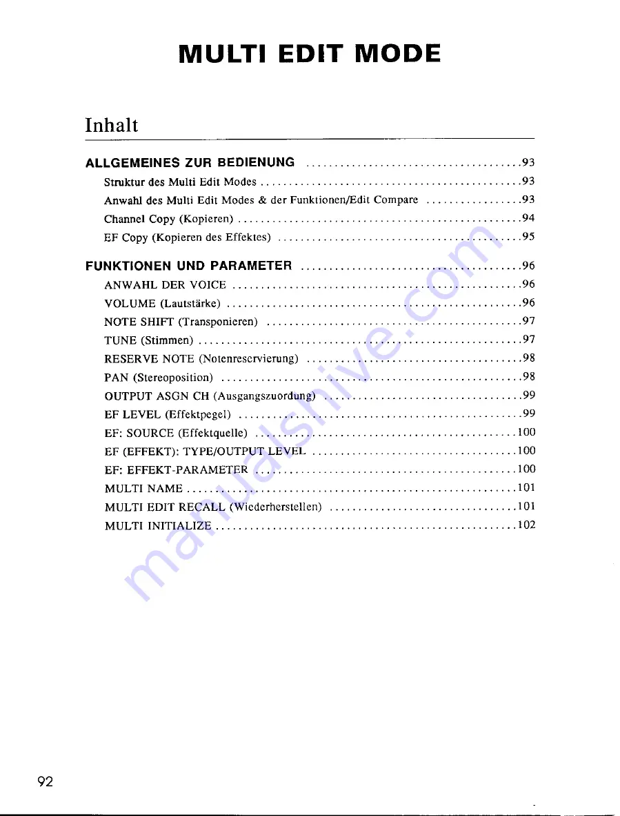 Yamaha TG55 Bedienungsanleitung Download Page 96