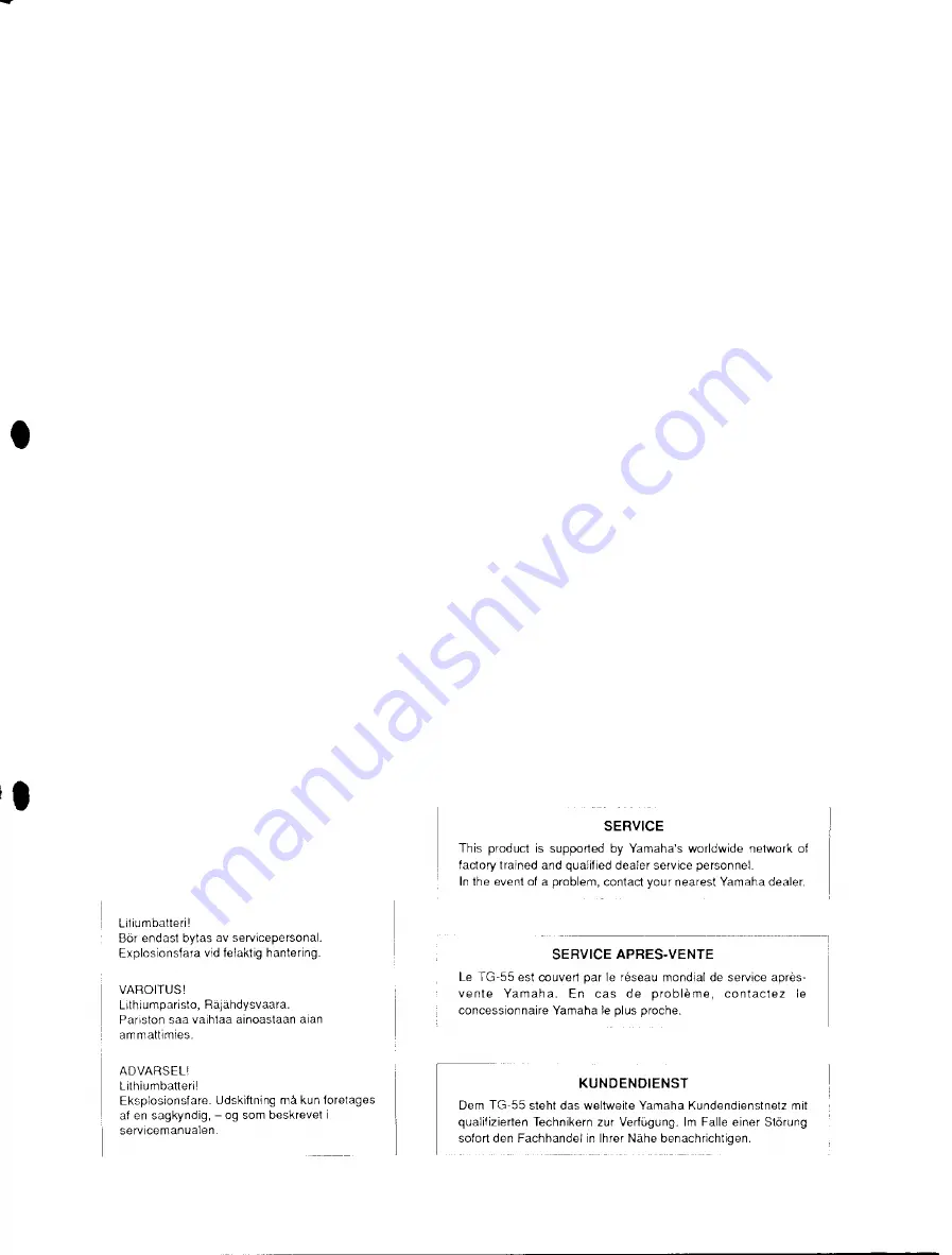 Yamaha TG55 Instruction Manual Download Page 63