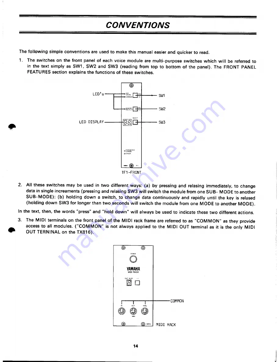 Yamaha TX816 Owner'S Manual Download Page 15