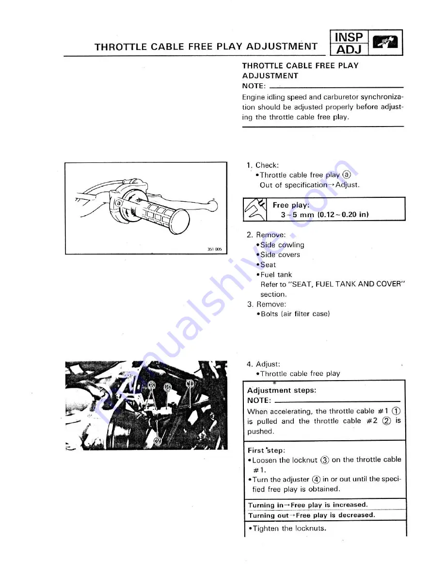 Yamaha XTZ750 Service Manual Download Page 68