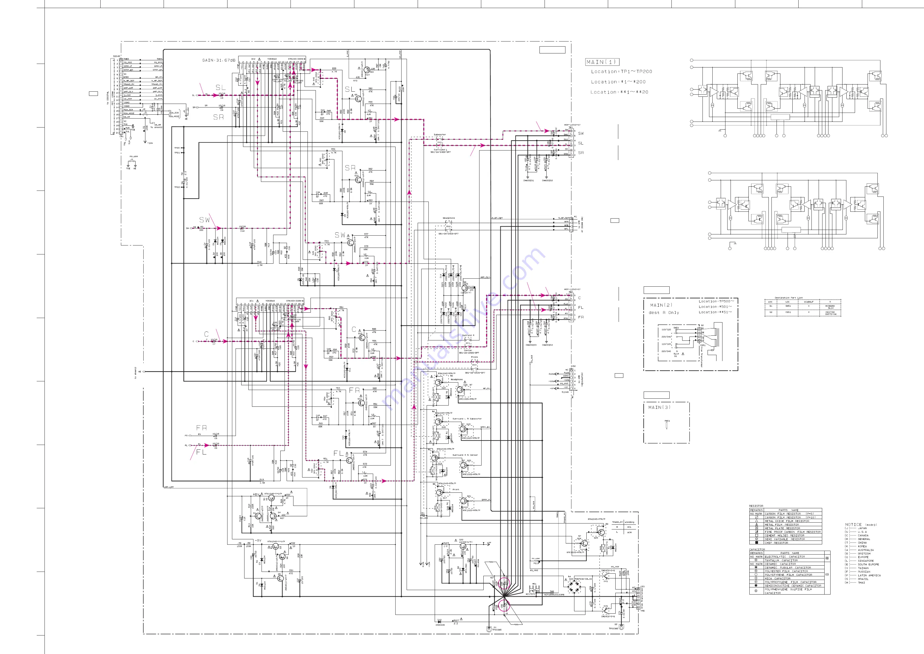 Yamaha YHT-196 Service Manual Download Page 83