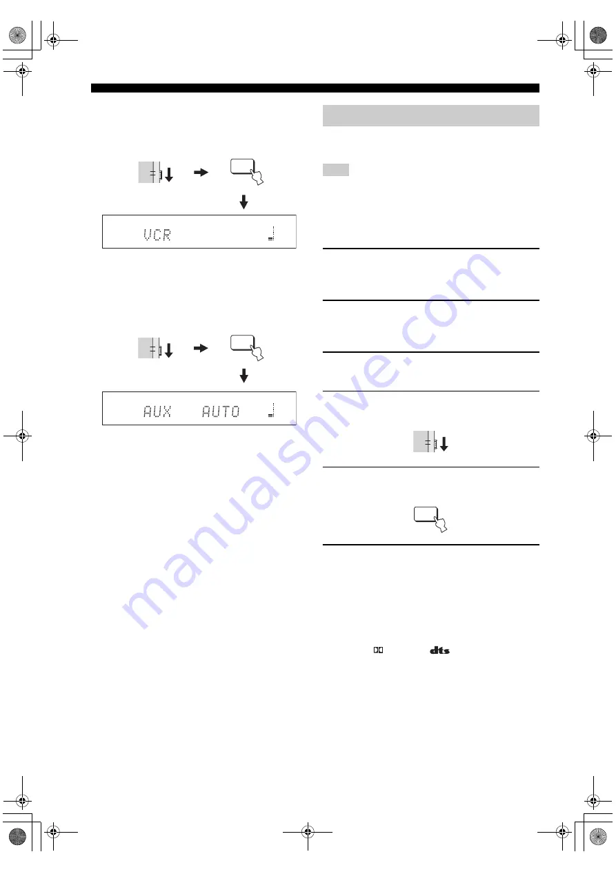 Yamaha YSP 1100 - Digital Sound Projector Five CH... Owner'S Manual Download Page 44