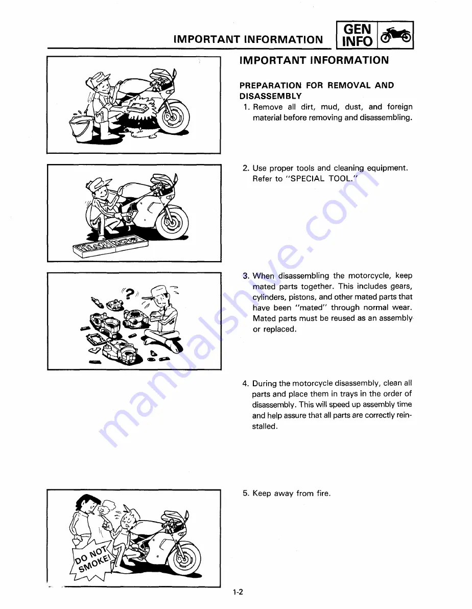 Yamaha YSR50T Service Manual Download Page 14