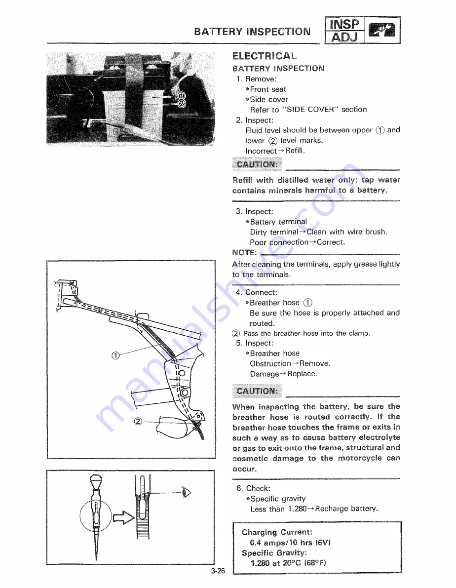 Yamaha YSR50T Service Manual Download Page 66