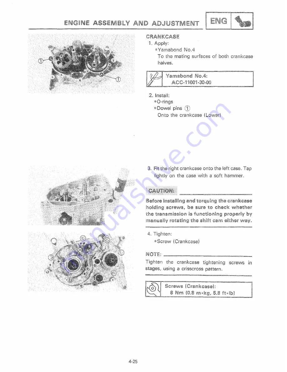 Yamaha YSR50T Service Manual Download Page 95