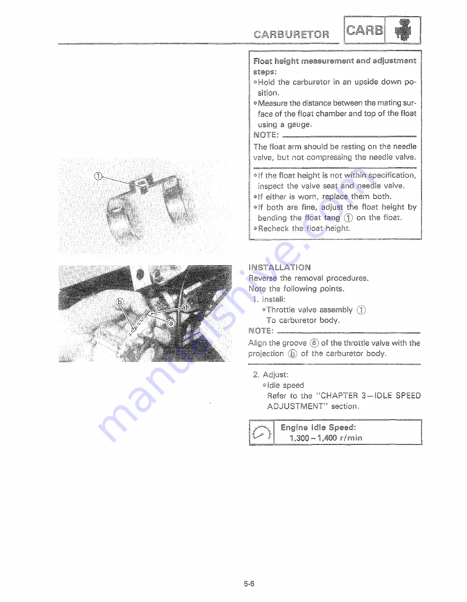 Yamaha YSR50T Service Manual Download Page 118