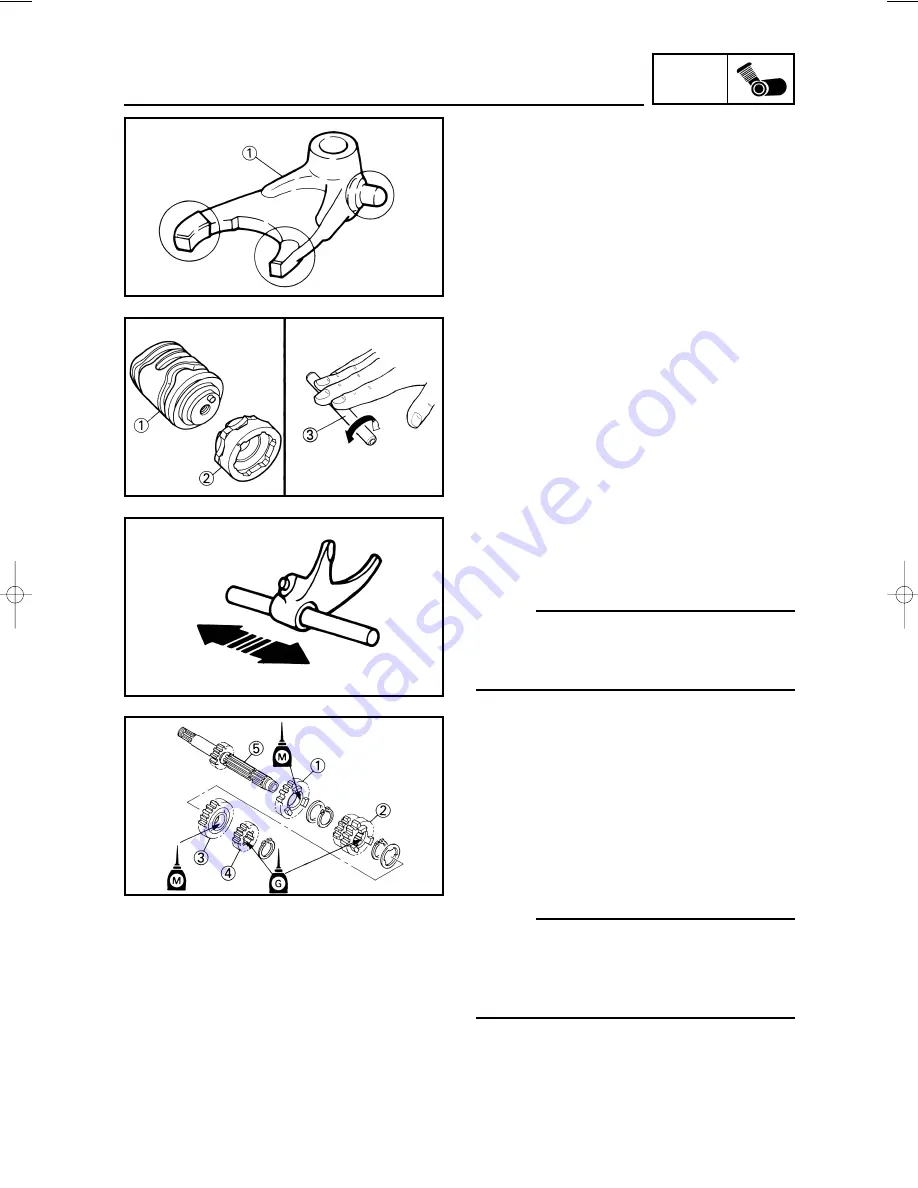 Yamaha YZ125(N)/LC Owner'S Service Manual Download Page 350