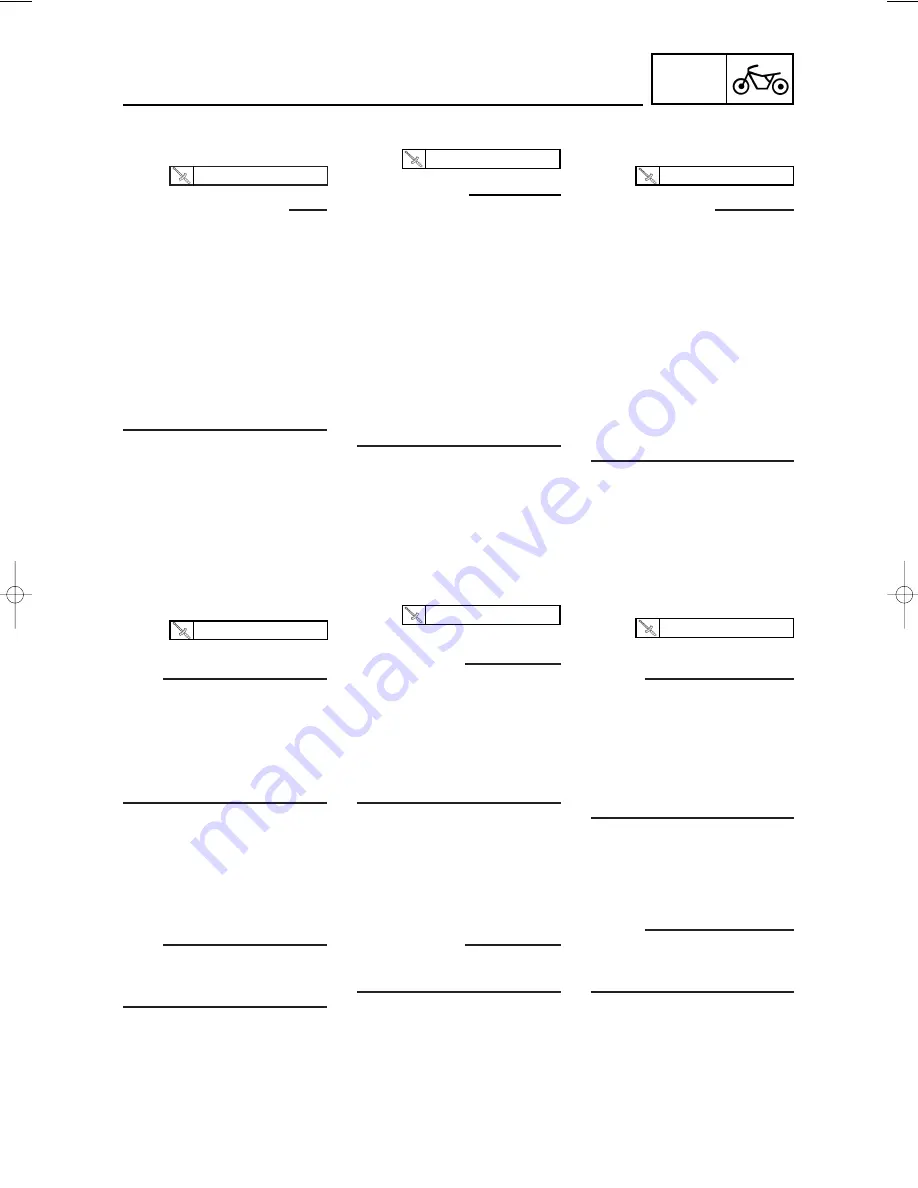 Yamaha YZ125(N)/LC Owner'S Service Manual Download Page 445