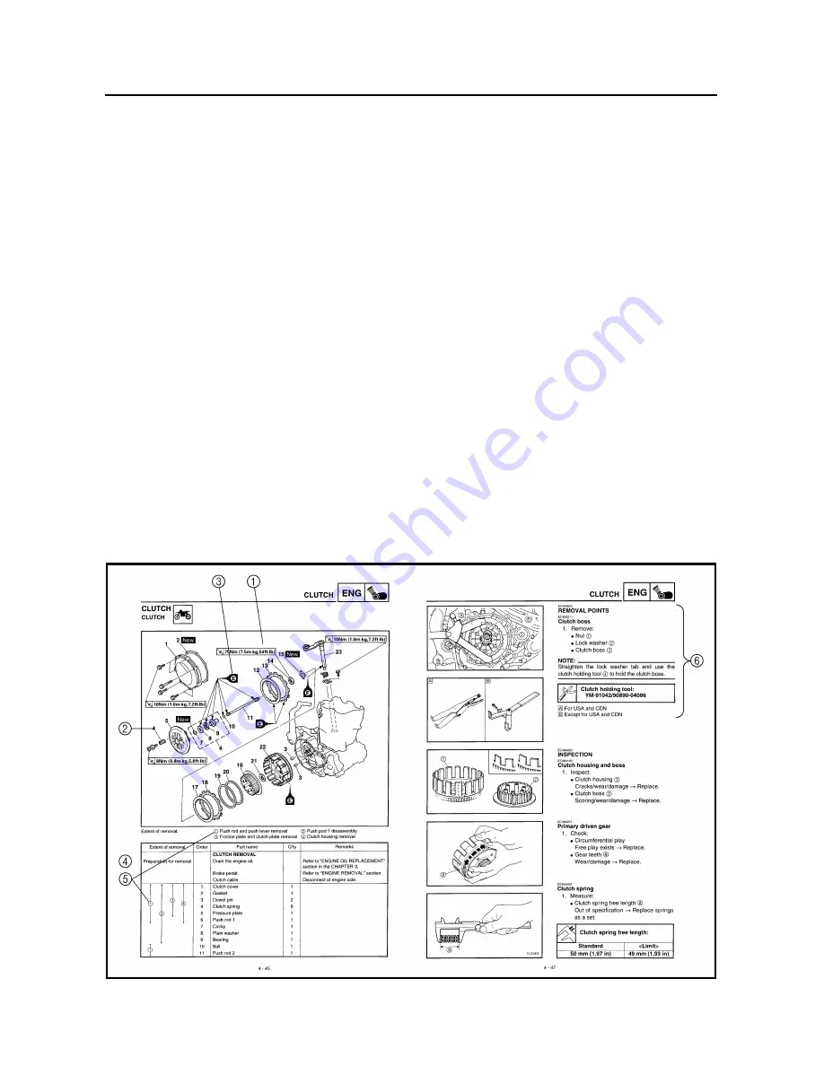 Yamaha YZ250F(S) Owner'S Service Manual Download Page 14