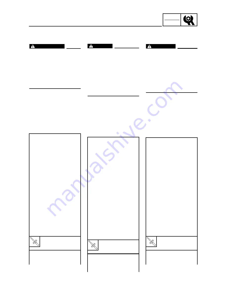 Yamaha YZ250F(S) Owner'S Service Manual Download Page 209