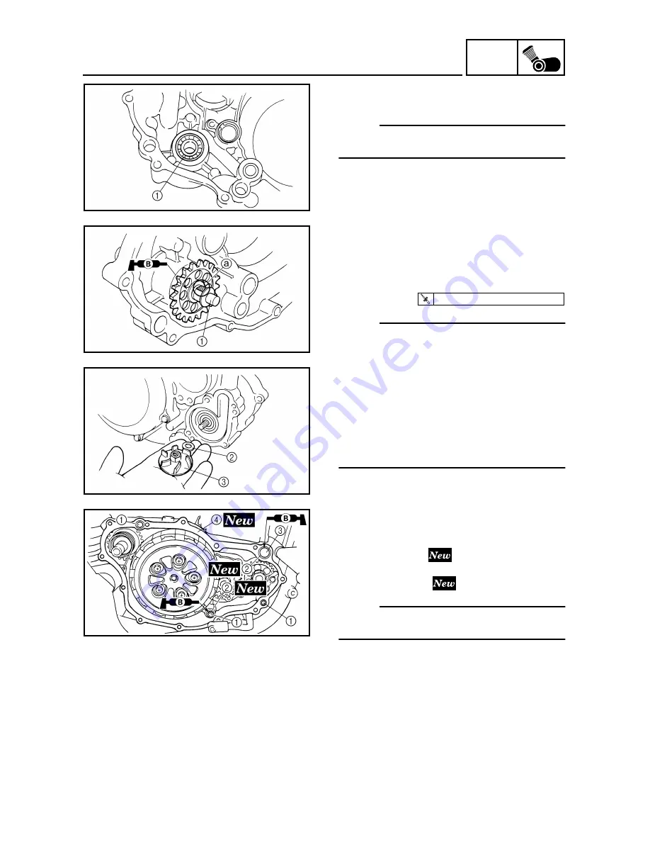 Yamaha YZ250F(S) Owner'S Service Manual Download Page 372