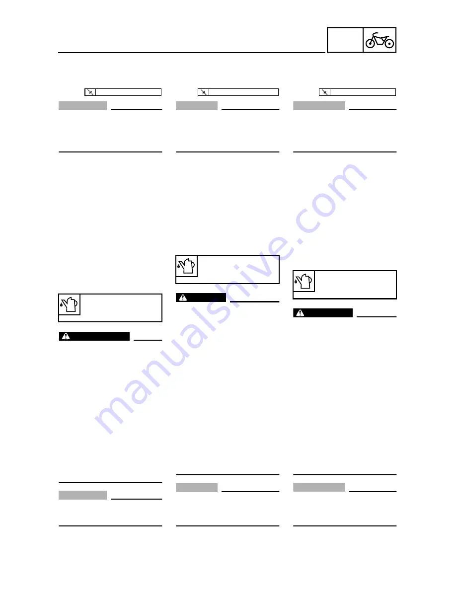 Yamaha YZ250F(S) Owner'S Service Manual Download Page 501