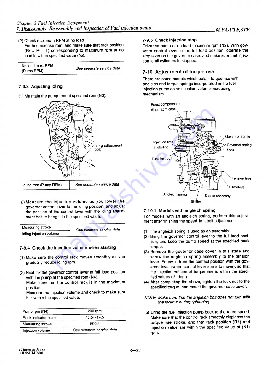 Yanmar 6LYA-UTE Service Manual Download Page 78