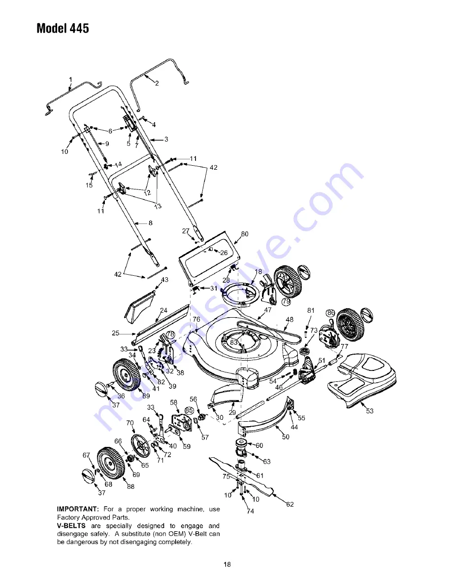 Yard-Man 445 Operator'S Manual Download Page 18