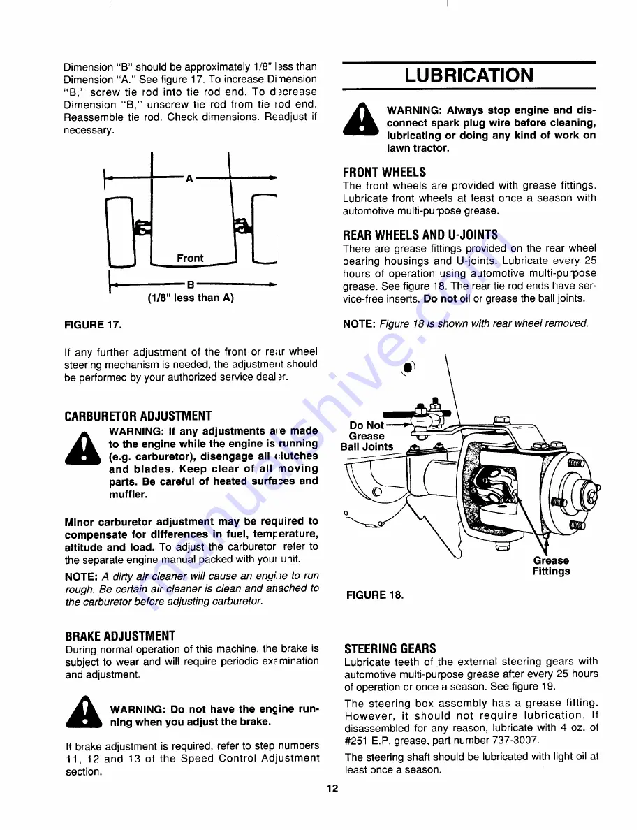 Yard-Man 614 Series Owner'S Manual Download Page 12