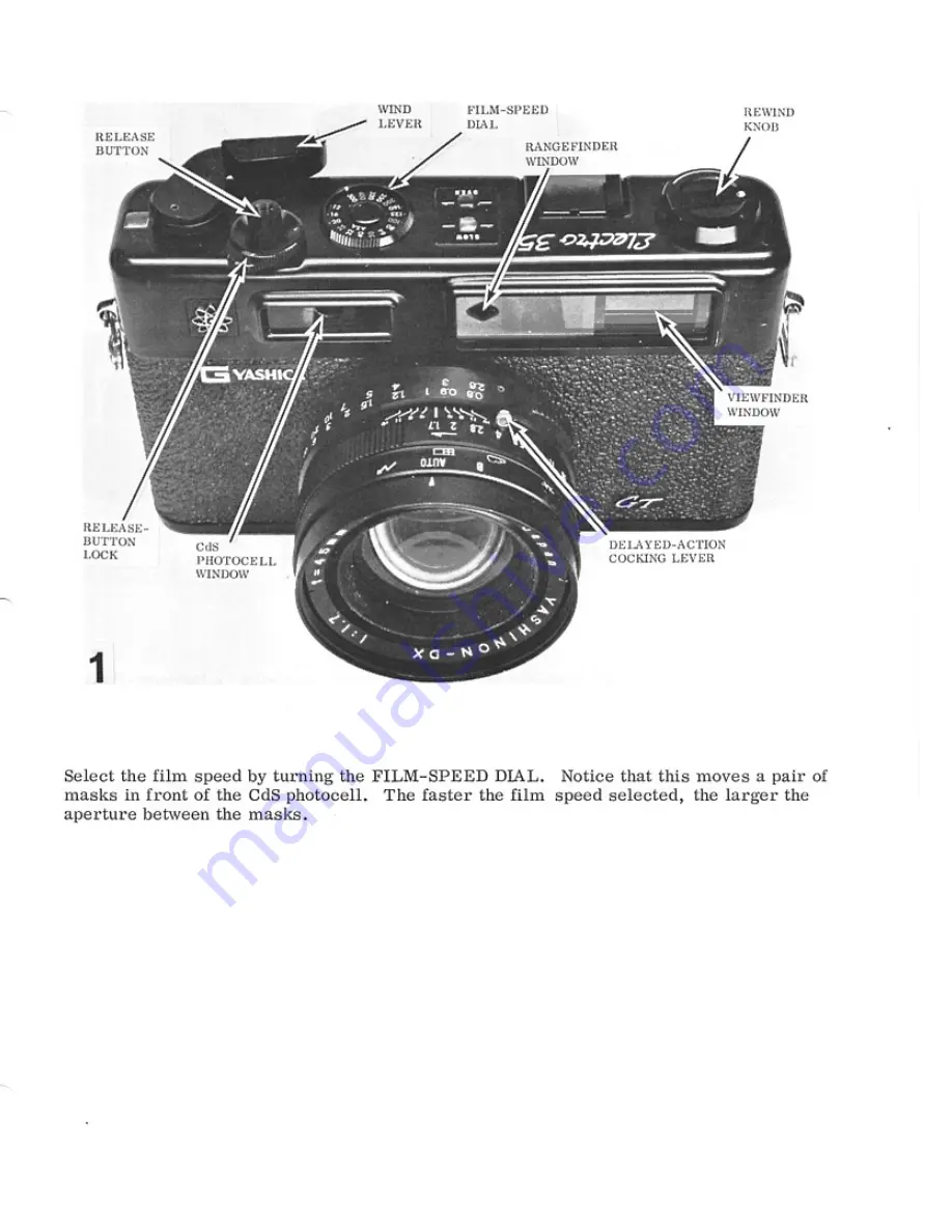 Yashica Electro 35 AF-mini Скачать руководство пользователя страница 1