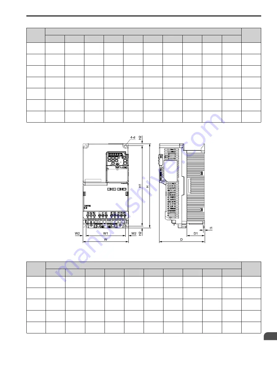 YASKAWA CIPR-GA50C series Technical Manual Download Page 329