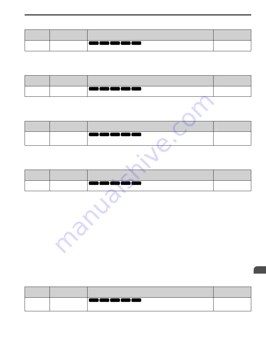 YASKAWA GA500 series Programming Download Page 315