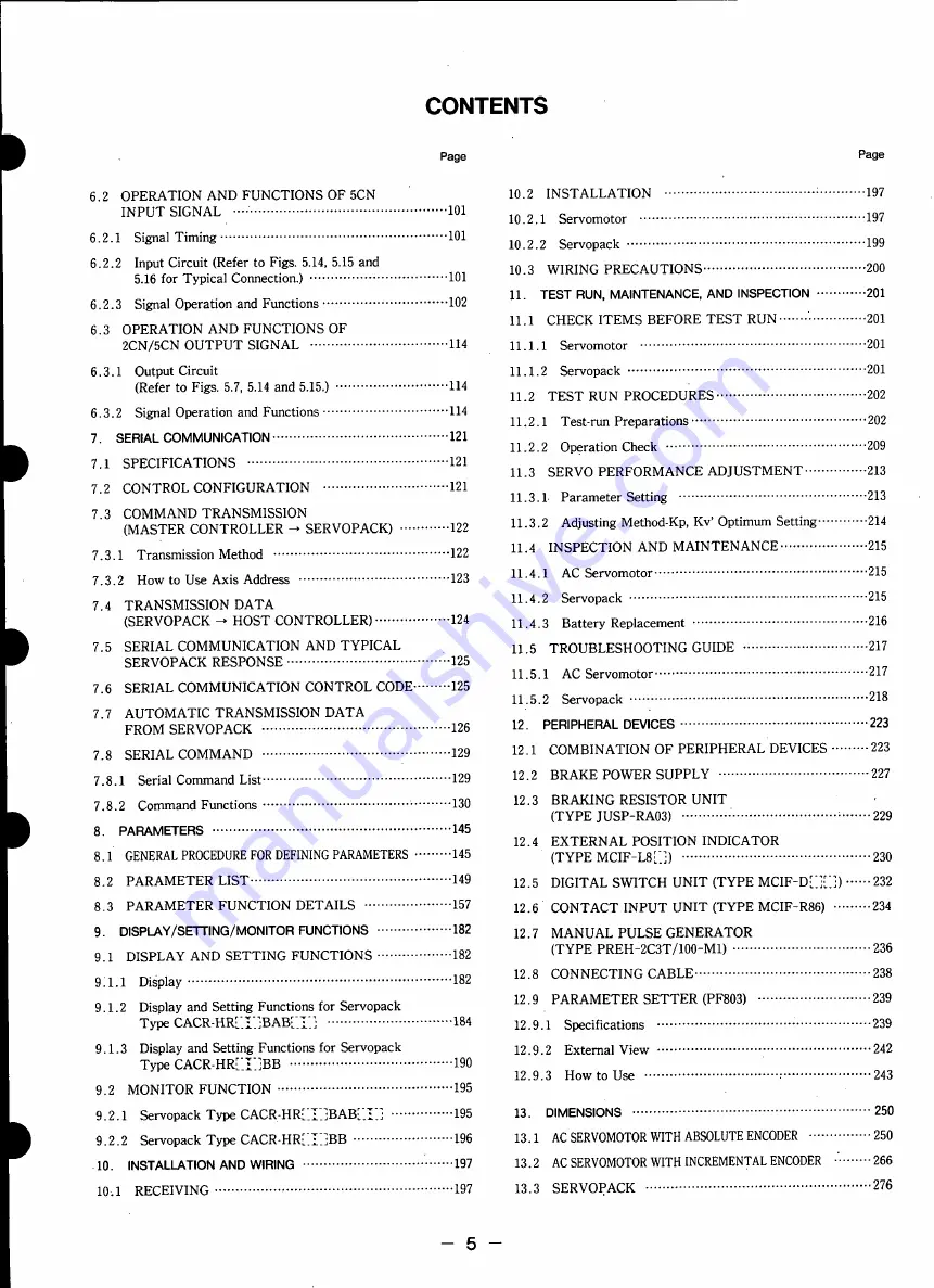 YASKAWA HR Series Manual Download Page 7