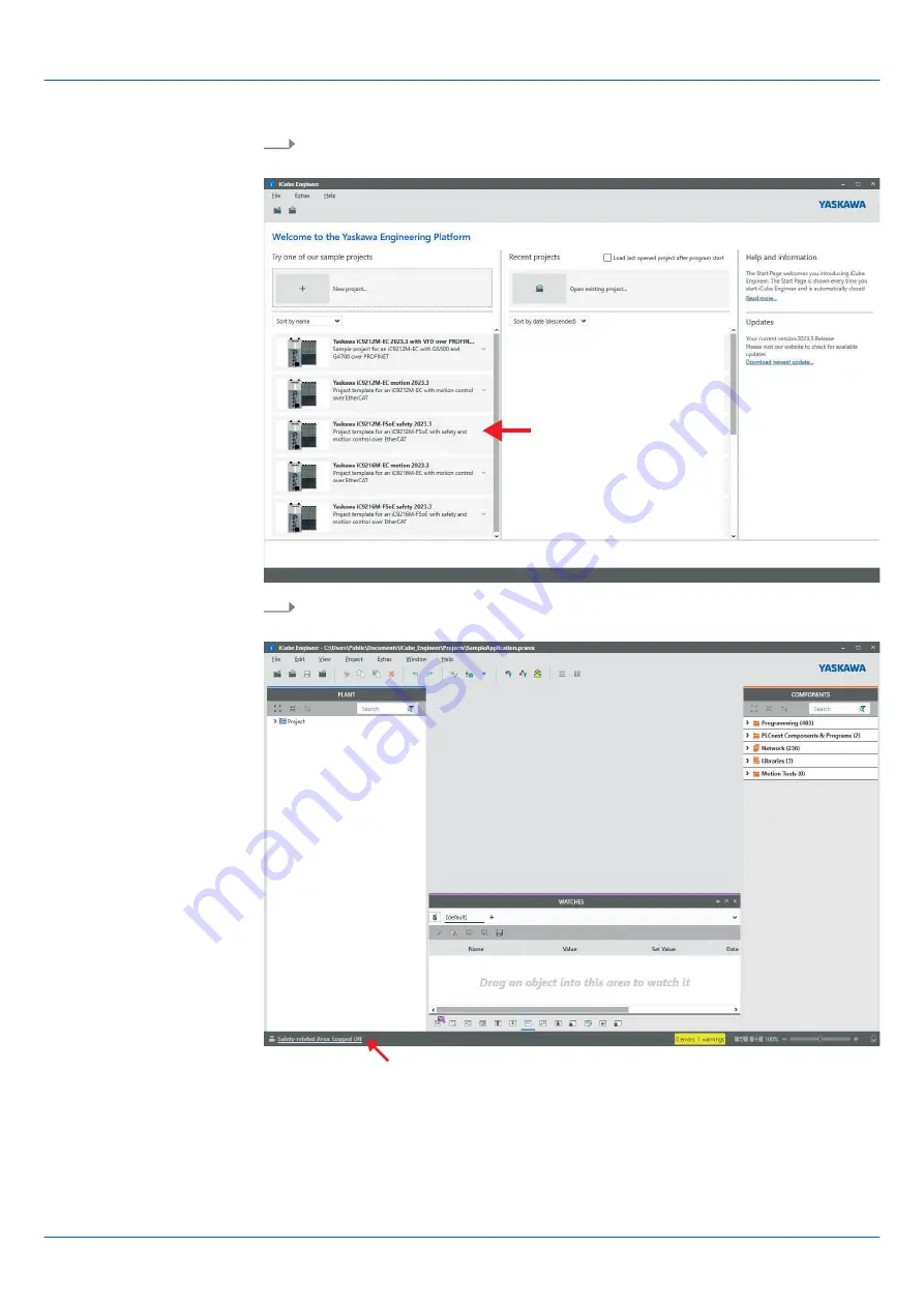 YASKAWA iC9200 Series Operating Manual Download Page 138