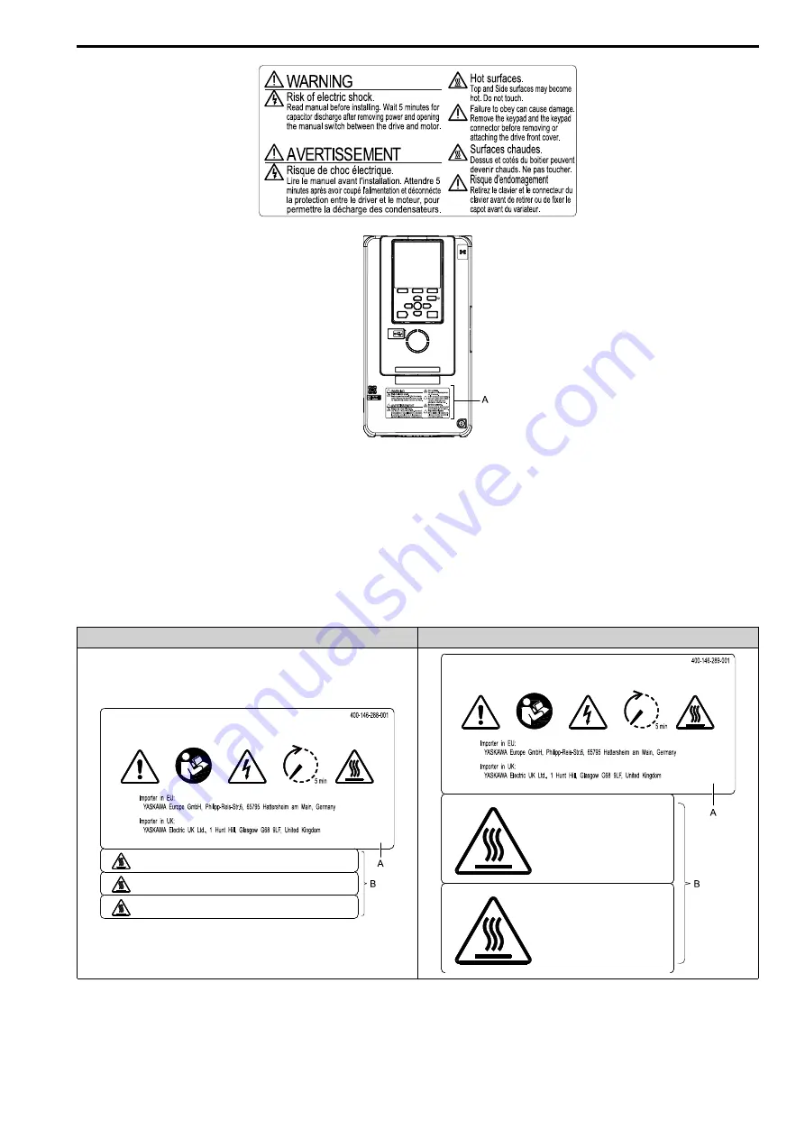 YASKAWA LA700 Series Installation And Operation Instruction Manual Download Page 315