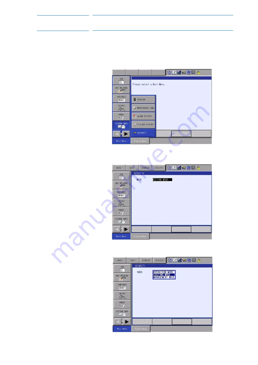 YASKAWA MOTOMAN DX100 Operator'S Manual Download Page 63