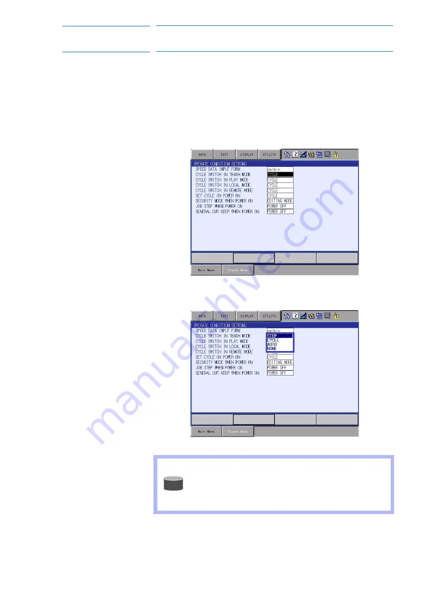 YASKAWA MOTOMAN DX100 Operator'S Manual Download Page 197