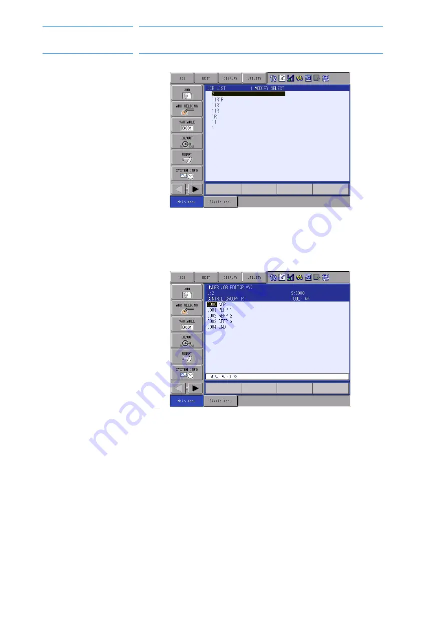 YASKAWA MOTOMAN DX100 Operator'S Manual Download Page 244