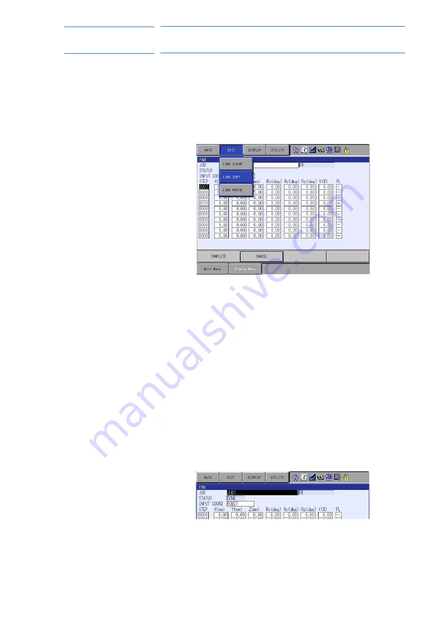 YASKAWA MOTOMAN DX100 Operator'S Manual Download Page 293