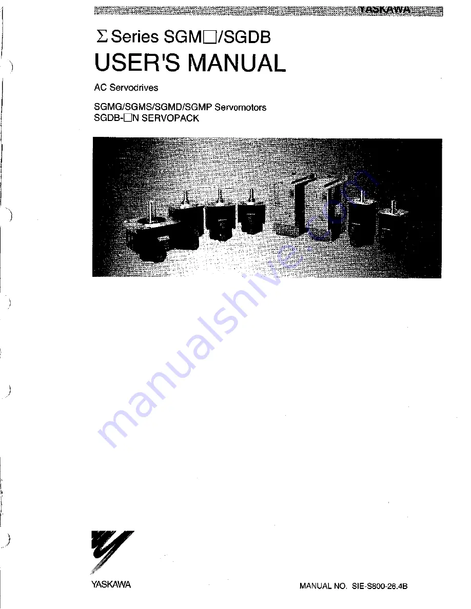 YASKAWA S Series User Manual Download Page 2