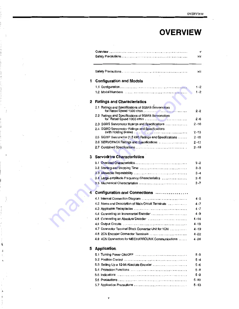 YASKAWA S Series User Manual Download Page 6