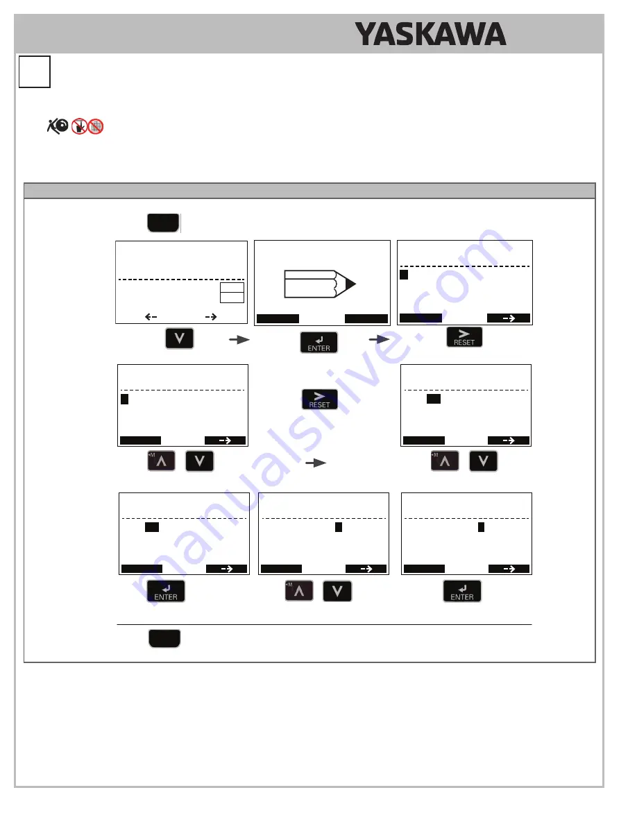 YASKAWA U1000 iQpump Drive Quick Start Quide Download Page 8