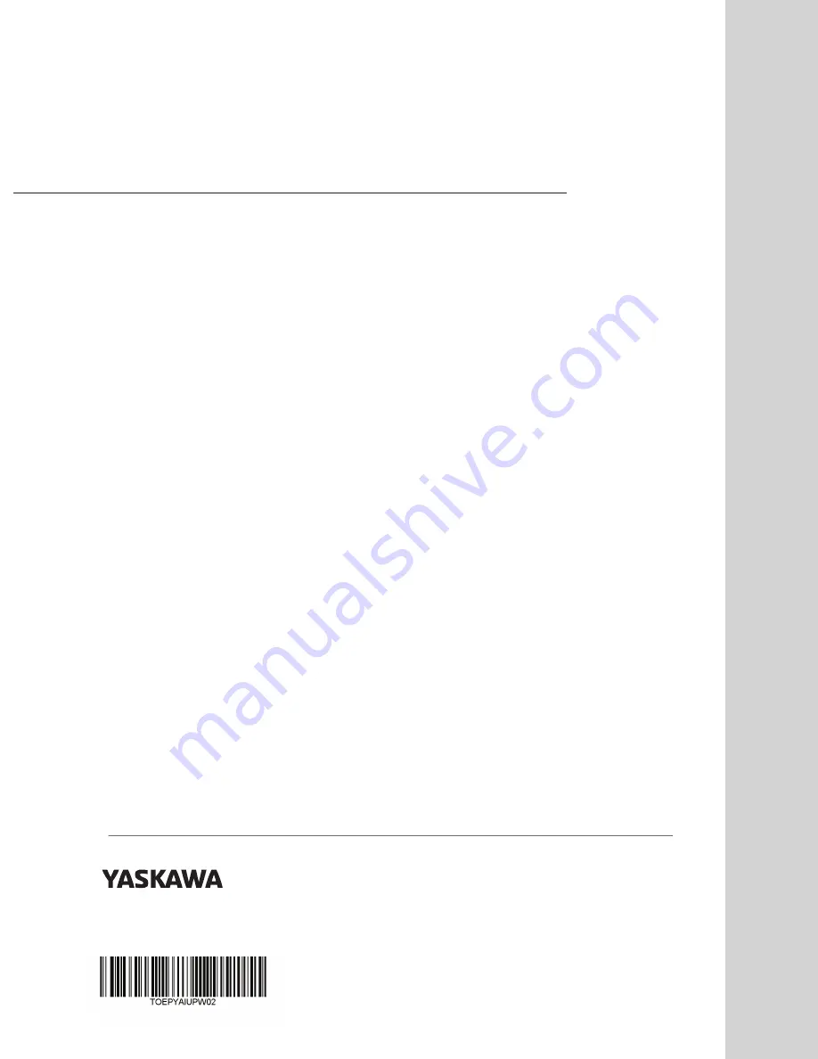 YASKAWA U1000 iQpump Drive Quick Start Quide Download Page 26