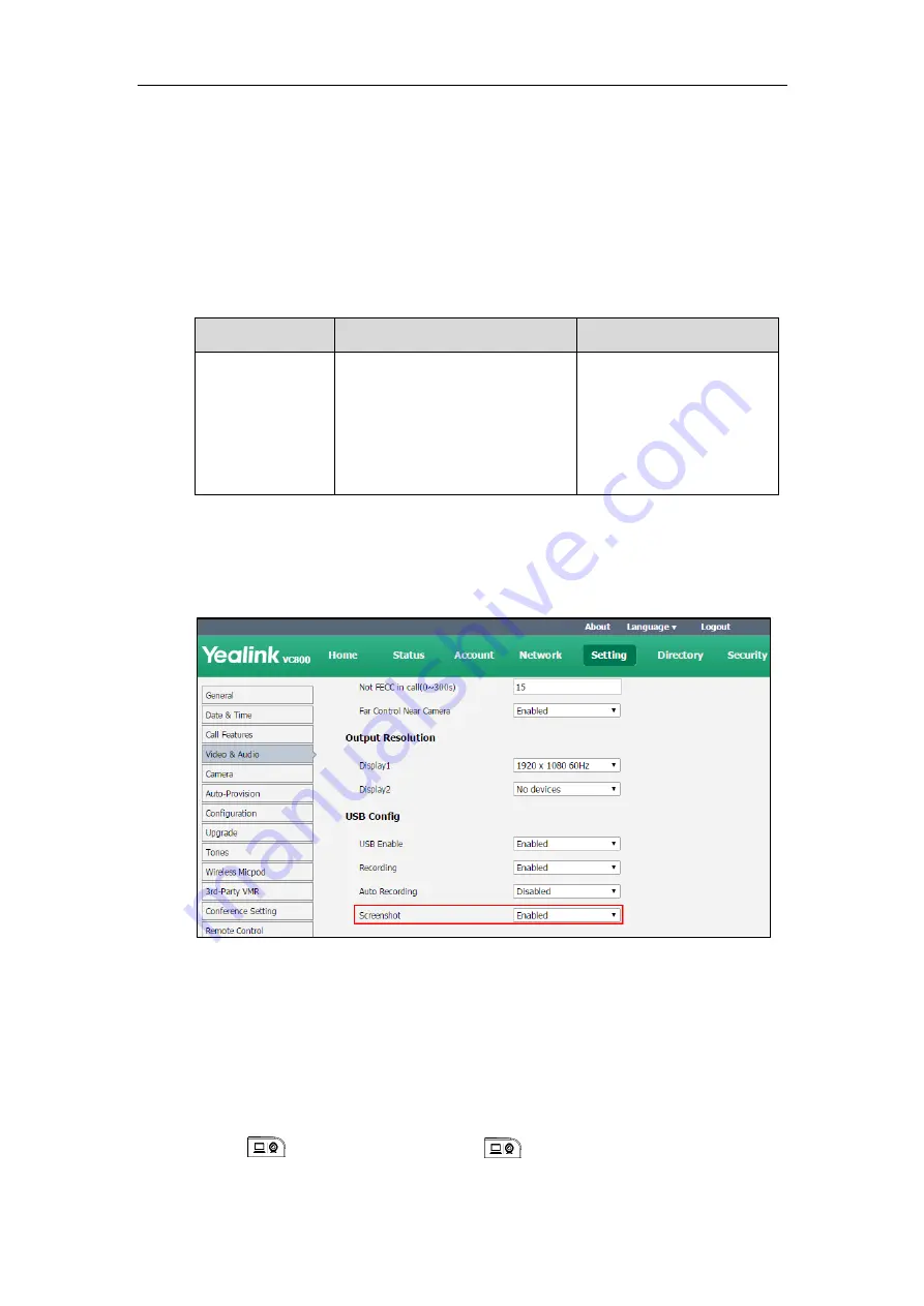 Yealink MeetingSpace VC800 Administrator'S Manual Download Page 216