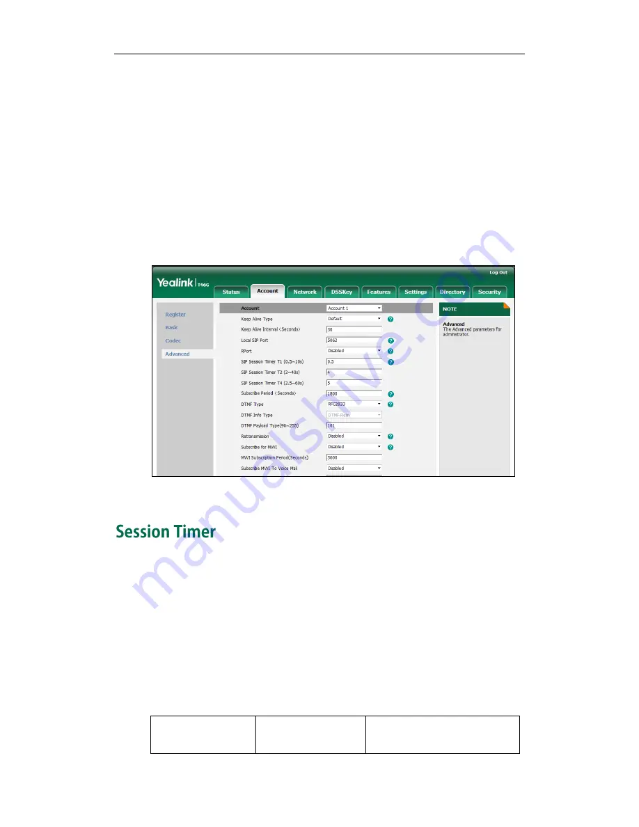 Yealink SIP-T4X Administration Manual Download Page 104