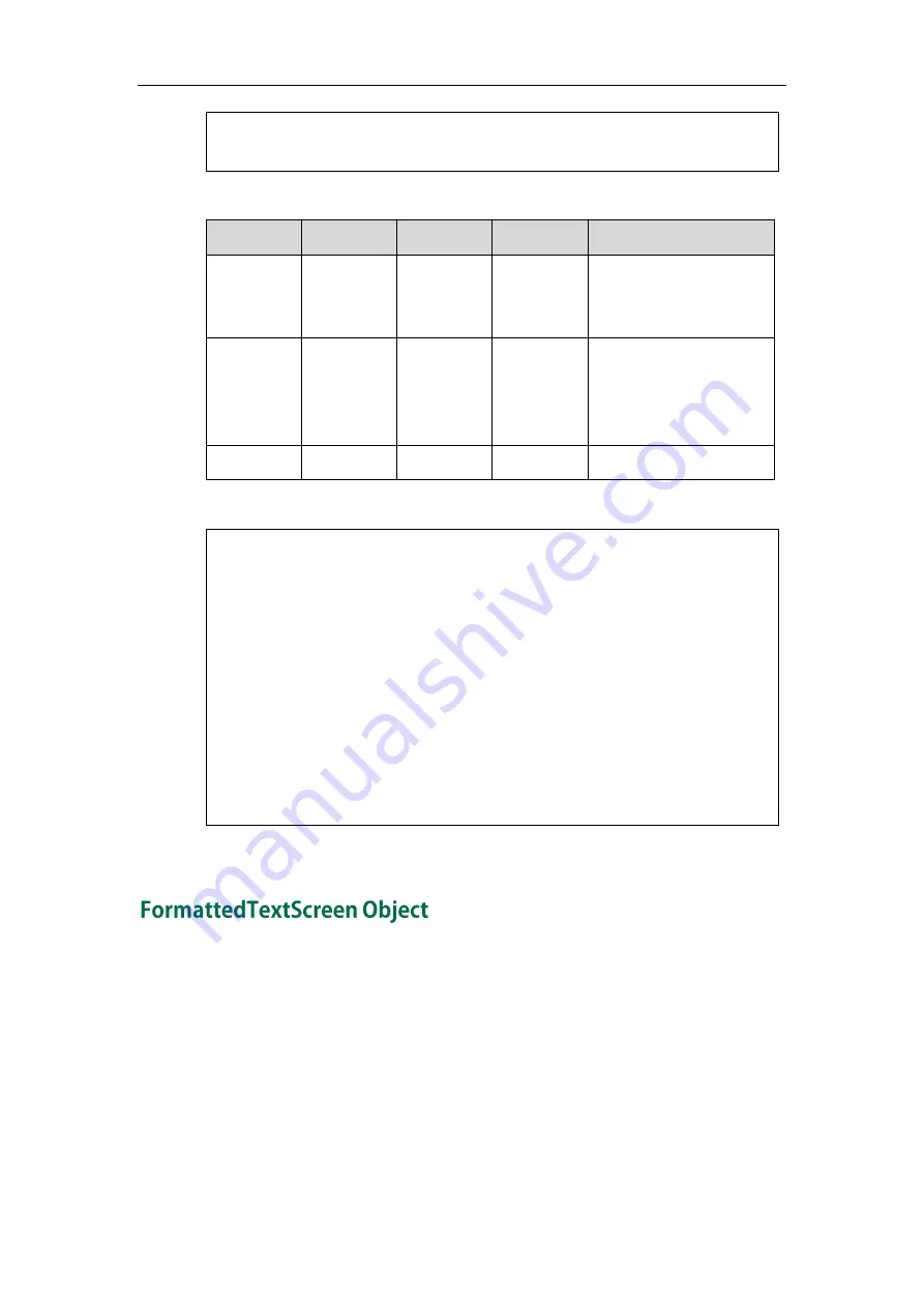 Yealink SIP VP-T49G Developer'S Manual Download Page 67