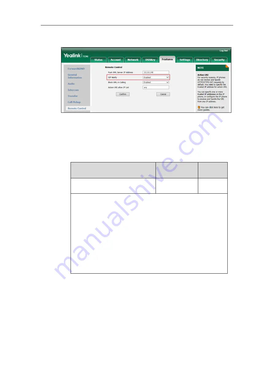 Yealink SIP VP-T49G Developer'S Manual Download Page 113