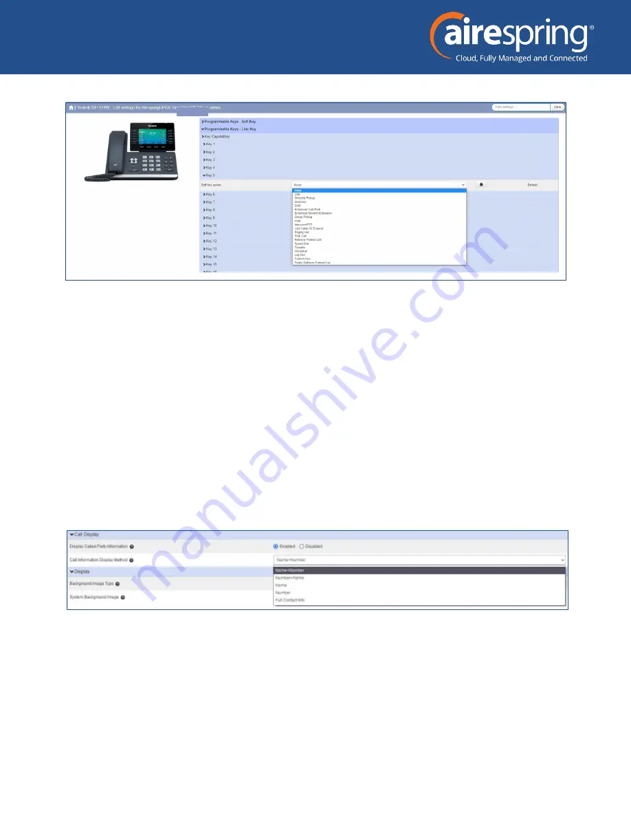 Yealink T54W End User Manual Download Page 6