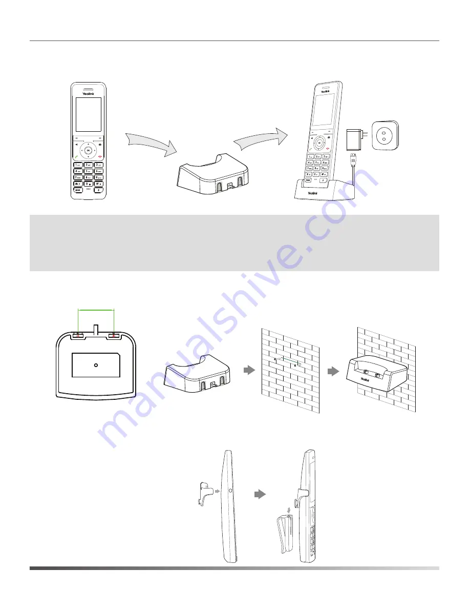 Yealink W56P Telesystem Quick Start Manual Download Page 4