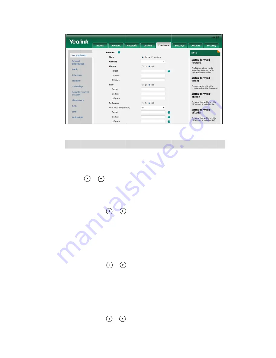 Yealink Yealink SIP-T42G Manual Download Page 70