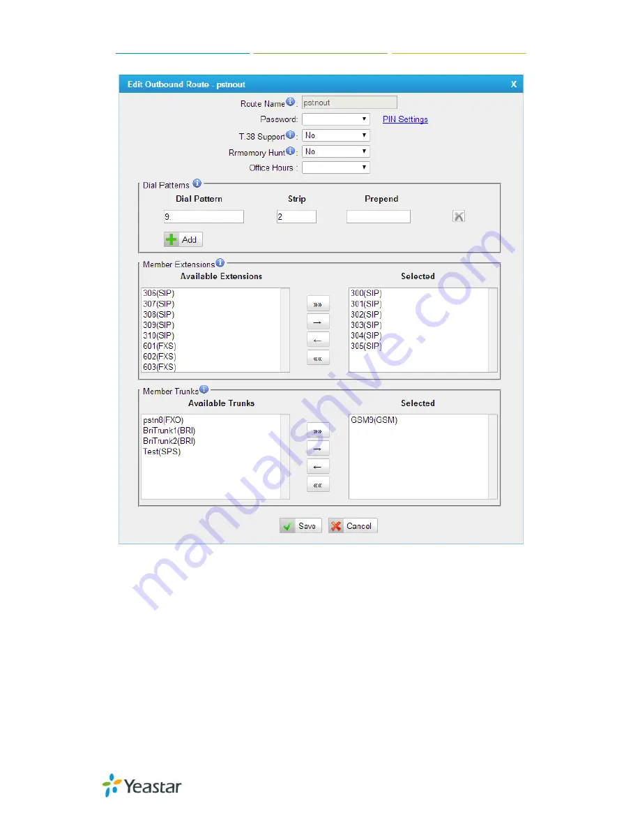 Yeastar Technology MyPBX U100 Administrator'S Manual Download Page 83