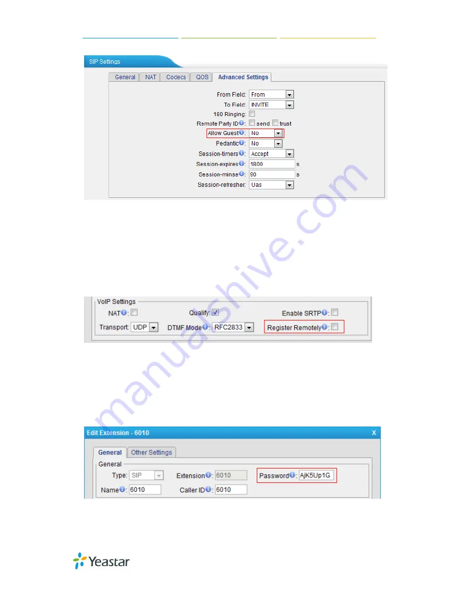 Yeastar Technology MyPBX U100 Administrator'S Manual Download Page 166