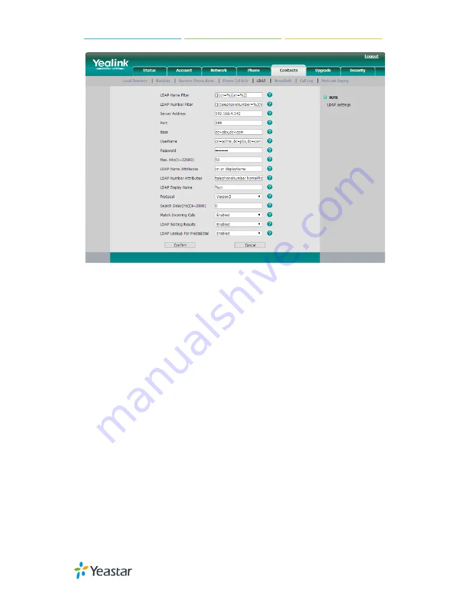 Yeastar Technology MyPBX U100 Administrator'S Manual Download Page 194