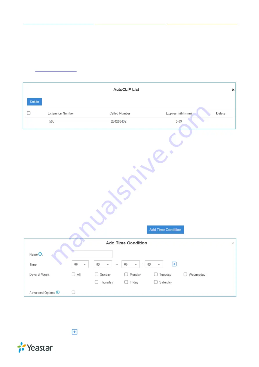 Yeastar Technology S-Series Administrator'S Manual Download Page 62