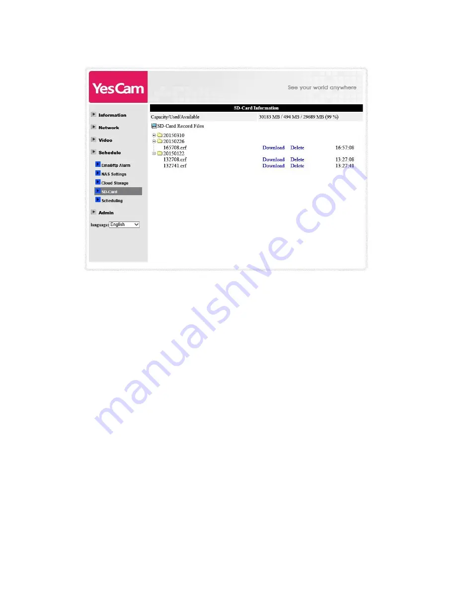 YesCam Yes727 User Manual Download Page 38