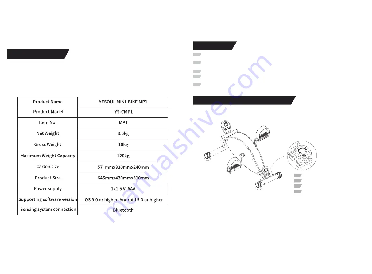 YESOUL MP1 Product Manual Download Page 2