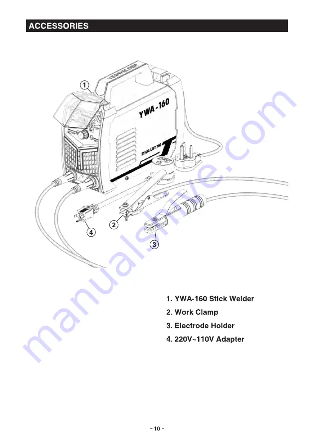 Yeswelder YWA-160 User Manual Download Page 13