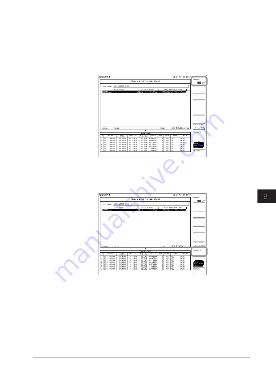 YOKOGAWA AQ6370D Скачать руководство пользователя страница 283